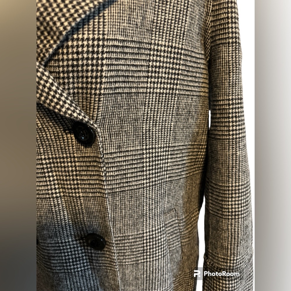 Kenneth Cole Medium Houndstooth Pattern Wool Blen… - image 4